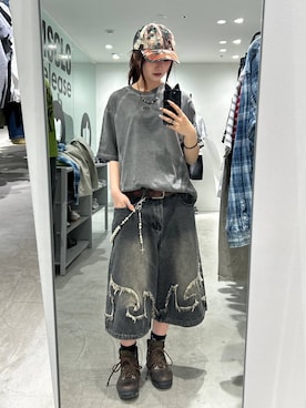 「NOT4NERD（ノットフォーナード）のアイテム」を使った、7e1raさん（レディース・164cm）の春コーディネート