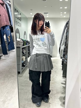 「NOT4NERD（ノットフォーナード）のアイテム」を使った、7e1raさん（レディース・164cm）の冬コーディネート