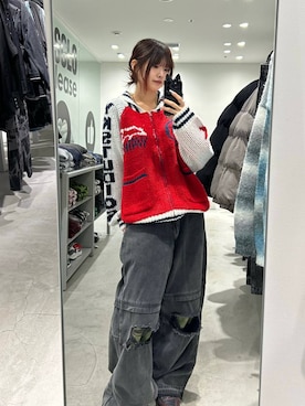 「NOT4NERD（ノットフォーナード）のアイテム」を使った、7e1raさん（レディース・164cm）の秋コーディネート