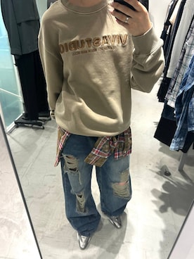 「V2（ブイツー）のアイテム」を使った、7e1raさん（レディース・164cm）の秋コーディネート