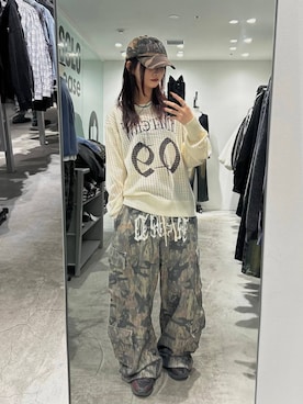 「NOT4NERD（ノットフォーナード）のアイテム」を使った、7e1raさん（レディース・164cm）の冬コーディネート