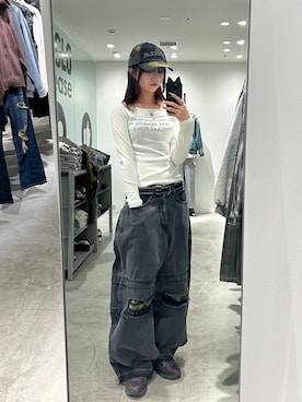 「NOT4NERD（ノットフォーナード）のアイテム」を使った、7e1raさん（レディース・164cm）の冬コーディネート