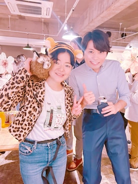「Disney（ディズニー）のアイテム」を使った、💙Blue Leopard🐆さん（レディース・156cm）の春コーディネート