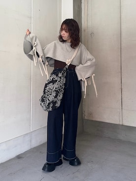 「URBAN RESEARCH（アーバンリサーチ）のアイテム」を使った、tsuさん（レディース・163cm）の秋コーディネート