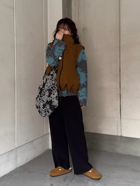 「アイテム（トートバッグ、その他）」を使った、tsuさん（レディース・163cm）の秋コーディネート