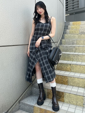 「エモダ」｜伊藤春花さん（レディース・166cm）の夏コーディネート