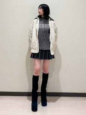 「黒髪」｜「アイテム（ジャケット/アウター）」を使った、伊藤春花さん（レディース・166cm）の秋コーディネート