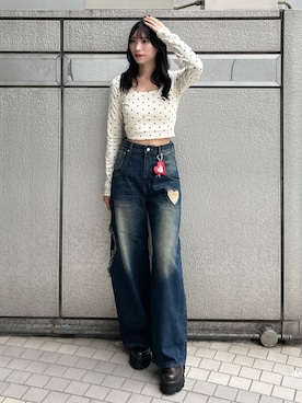 「エモダ」｜伊藤春花さん（レディース・166cm）の秋コーディネート
