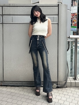 「エモダ」｜伊藤春花さん（レディース・166cm）の夏コーディネート