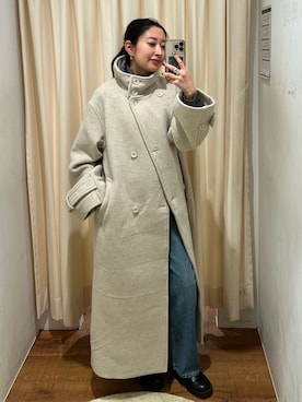 「Ungrid（アングリッド）のアイテム（その他アウター）」を使った、櫻井舞子さん（レディース・152cm）の秋コーディネート