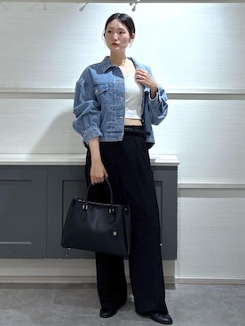 「VIS（ビス）のアイテム（ジャケット/アウター）」を使った、mikusonvisさん（レディース・168cm）の春コーディネート