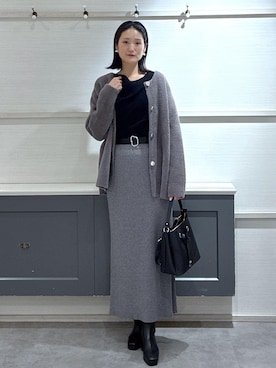 「アイテム（スカート）」を使った、mikusonvisさん（レディース・168cm・30代）の秋コーディネート