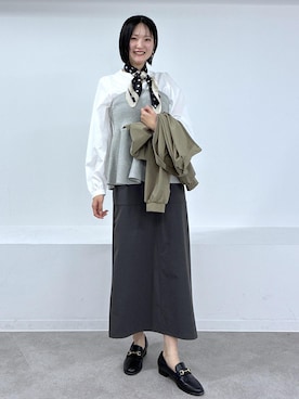 「VIS（ビス）のアイテム（ジャケット/アウター）」を使った、mikusonvisさん（レディース・168cm）の春コーディネート