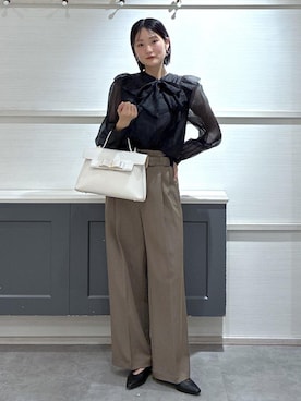 「VIS（ビス）のアイテム（アクセサリー）」を使った、mikusonvisさん（レディース・168cm）の冬コーディネート