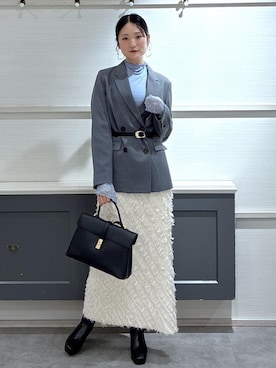 「アイテム（テーラードジャケット）」を使った、mikusonvisさん（レディース・168cm・30代）の秋コーディネート