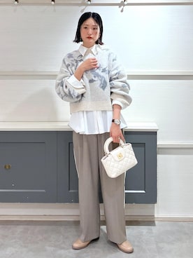 「ビット付きローファー」｜mikusonvisさん（レディース・168cm）の冬コーディネート