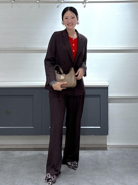 「アイテム（サンダル）」を使った、mikusonvisさん（レディース・168cm・30代）の冬コーディネート