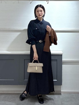 「Juze（ジュゼ）のアイテム」を使った、mikusonvisさん（レディース・168cm）の冬コーディネート