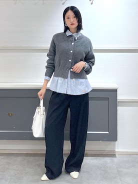 「アイテム（ピアス（両耳用））」を使った、mikusonvisさん（レディース・168cm・30代）の秋コーディネート