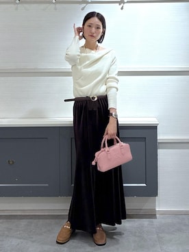 「アイテム（アクセサリー）」を使った、mikusonvisさん（レディース・168cm・30代）の冬コーディネート