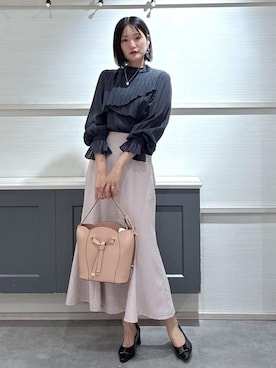 「VIS（ビス）のアイテム（バッグ）」を使った、mikusonvisさん（レディース・168cm）の春コーディネート