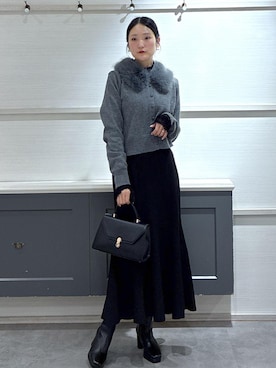 「アイテム（ハンドバッグ）」を使った、mikusonvisさん（レディース・168cm・30代）の秋コーディネート