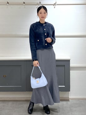 「アイテム（ピアス（両耳用））」を使った、mikusonvisさん（レディース・168cm・30代）の秋コーディネート