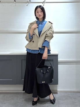 「VIS（ビス）のアイテム（ジャケット/アウター）」を使った、mikusonvisさん（レディース・168cm）の春コーディネート