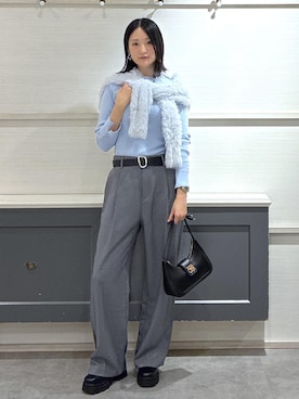 「アイテム（ピアス（両耳用））」を使った、mikusonvisさん（レディース・168cm・30代）の秋コーディネート