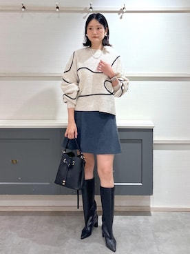 「アイテム（アクセサリー）」を使った、mikusonvisさん（レディース・168cm・30代）の冬コーディネート