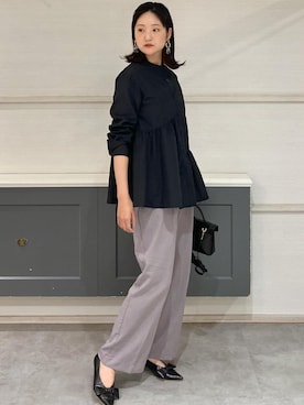 「VIS（ビス）のアイテム（ショルダーバッグ）」を使った、mikusonvisさん（レディース・168cm）の秋コーディネート