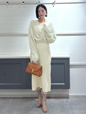 「VIS（ビス）のアイテム（アクセサリー）」を使った、mikusonvisさん（レディース・168cm）の冬コーディネート