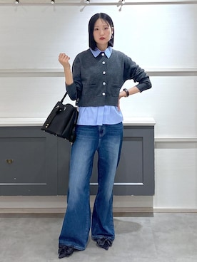 「アイテム（ピアス（両耳用））」を使った、mikusonvisさん（レディース・168cm・30代）の秋コーディネート