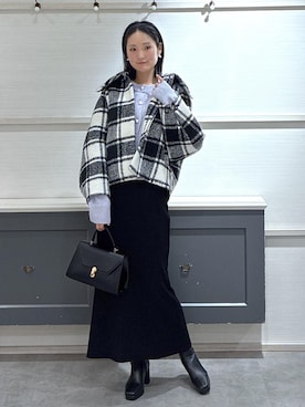 「アイテム（ブルゾン）」を使った、mikusonvisさん（レディース・168cm・30代）の秋コーディネート