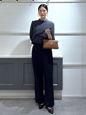 「VIS（ビス）のアイテム（パンツ）」を使った、mikusonvisさん（レディース・168cm）の春コーディネート