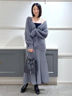 「アイテム（キャミソール）」を使った、mikusonvisさん（レディース・168cm）の秋コーディネート