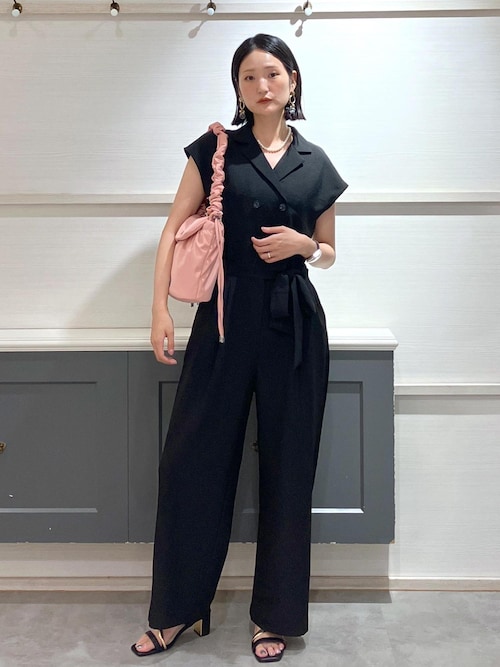 スピード] オーバーオール リラックスエコロングオールインワン