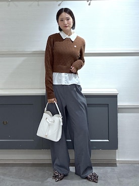 「VIS（ビス）のアイテム（トップス）」を使った、mikusonvisさん（レディース・168cm）の冬コーディネート