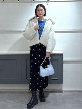 「VIS（ビス）のアイテム（トップス）」を使った、mikusonvisさん（レディース・168cm）の冬コーディネート