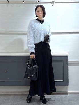 「VIS（ビス）のアイテム（アクセサリー）」を使った、mikusonvisさん（レディース・168cm）の冬コーディネート