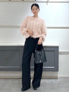 「アイテム（スラックス）」を使った、mikusonvisさん（レディース・168cm・30代）の秋コーディネート