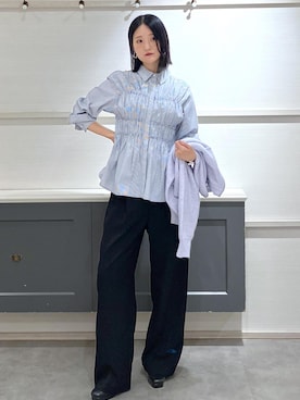 「アイテム（ピアス（両耳用））」を使った、mikusonvisさん（レディース・168cm・30代）の秋コーディネート