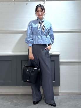 「VIS（ビス）のアイテム（パンツ）」を使った、mikusonvisさん（レディース・168cm）の春コーディネート