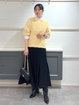 「VIS（ビス）のアイテム（スカート）」を使った、mikusonvisさん（レディース・168cm）の秋コーディネート