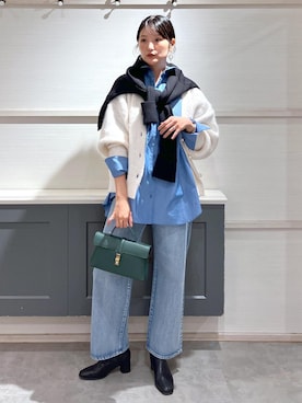 「Wcardigan_pickup」｜mikusonvisさん（レディース・168cm）の秋コーディネート