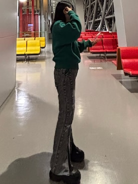 「ジーユー(GU)」｜エマちゃんさん（レディース・157cm）の冬コーディネート