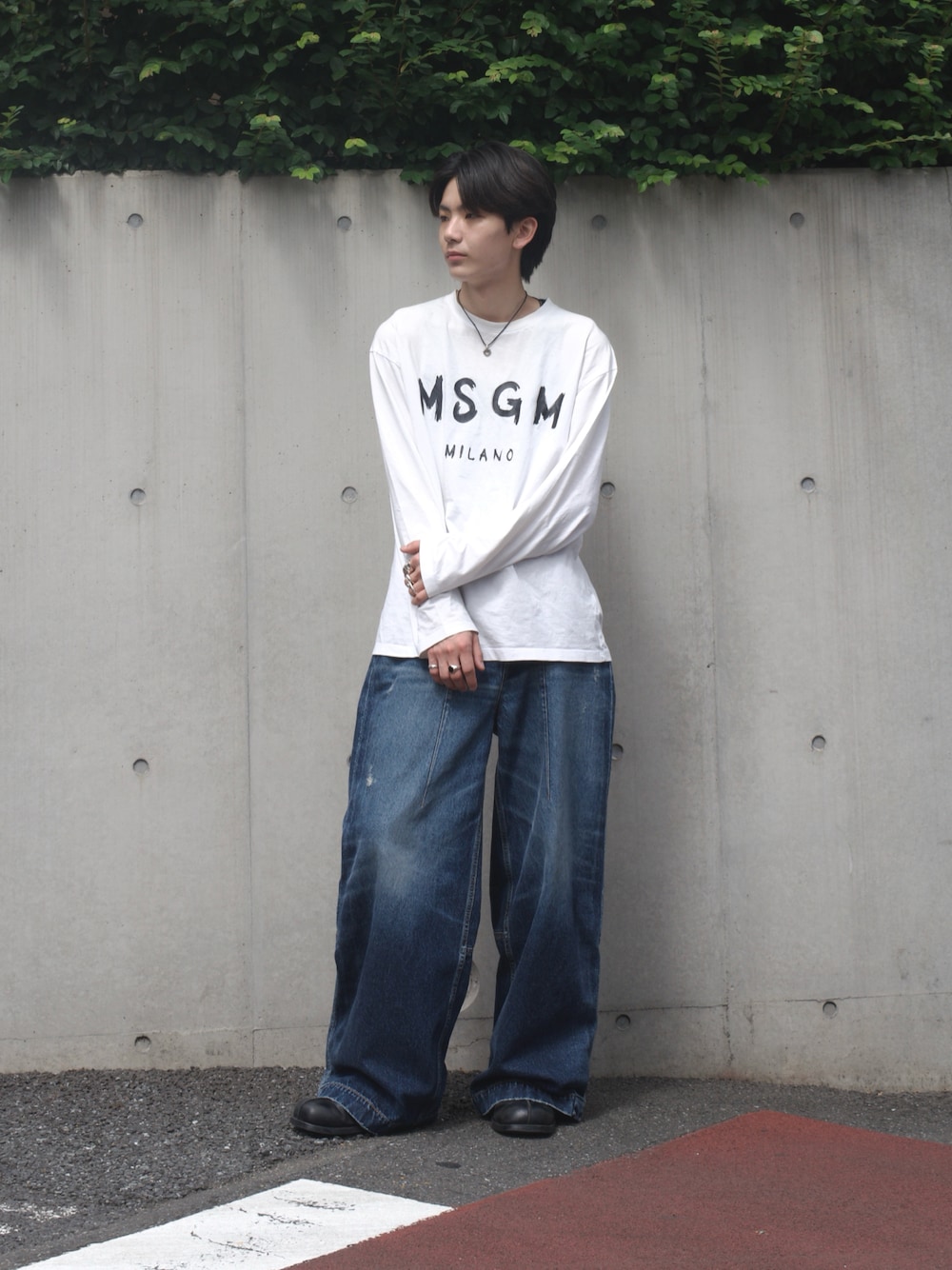 MSGM（エムエスジーエム）の「【NEW】MSGM ブラッシュロゴ ロング