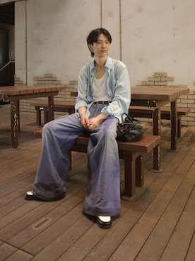 「アイテム（ローファー）」を使った、waki_0924さん（メンズ・171cm・10代）の夏コーディネート