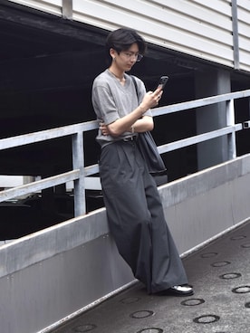 「アイテム（ローファー）」を使った、waki_0924さん（メンズ・171cm・10代）の夏コーディネート