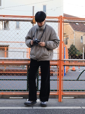 「アイテム（カメラ/カメラグッズ）」を使った、しーさん（メンズ・180cm）の冬コーディネート